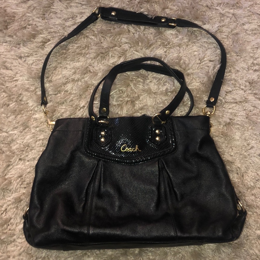 Black coach bag